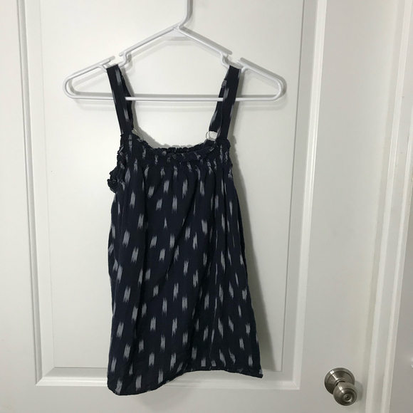 Lane Bryant Navy with White Cotton Baby Doll Tank Top 14/16 - Picture 1 of 4